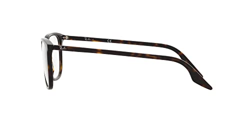 Image of Ray-Ban unisex-adult Rx5406f Low Bridge Fit Square Prescription Eyewear Frames
