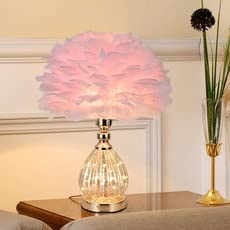 Veilleuse en plumes avec éclairage d'ambiance doux pour déco de mariage