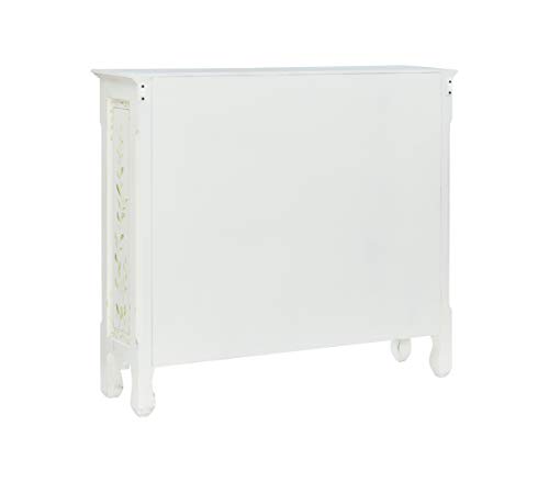 Powell White Hand Painted 2 Drawer, 2-Door Console, #TOP7