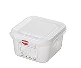 Sunware Gastronorm 1/6 - Contenedores de alimentos con tapa hermética, 1,7 litros, 176 x 162 x 100 mm, transparente