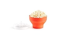 Lékué 0202227S01M017 Mini Pop Corn zur Zubereitung in der Mikrowelle, Rot