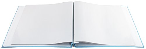 Image of MCS Expandable 10-Page Baby Scrapbook Album with Photo Opening Cover and 12 x 12 Inch Pages, 13.5 x 12.5 Inch, Baby Blue Expressions