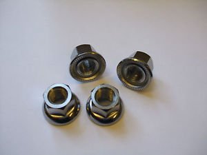 Set of 4 Weldtite Track Nuts (rotating) for 10mm axle (bikes MTB,BMX,Hybrid ETC)