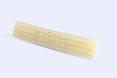 Image of Mario Fix 9191 Yellow Hot Melt Glue Sticks 220mm x 11mm, Pack of 20 | Super Power Adhesive for Wood Working, Repair & Fixing Tasks, DIY & Professional Use