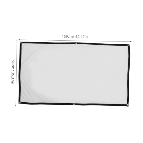 Écran de projection pliable 72 pouces Uonlytech en polyester blanc pour intérieur x2