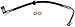 Dorman H622494 Rear Passenger Side Outer Brake Hydraulic Hose Compatible with Select Land Rover Models