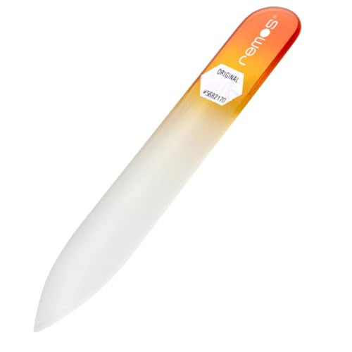 Lima de uñas de vidrio templado 8 cm doble cara