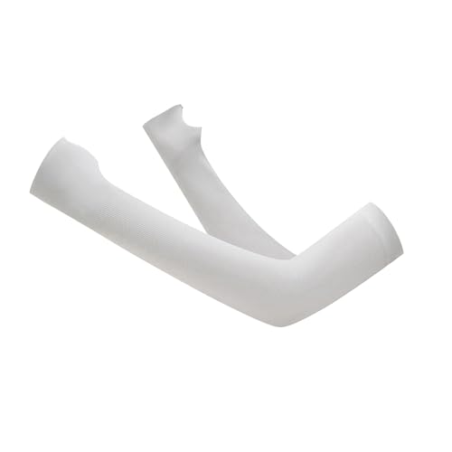 Generisch - Polainas de encaje con mangas heladas gradualmente impresas con tinta de pulverización, para hombres y mujeres, mangas transpirables de seda helada, puños alargados, gris, Talla única