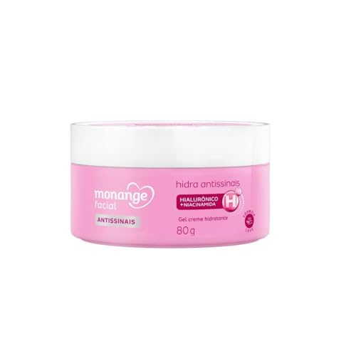 Monange Hidratante Facial Hidra Antissinais com Ácido Hialurônico e Niacinamida 80g
