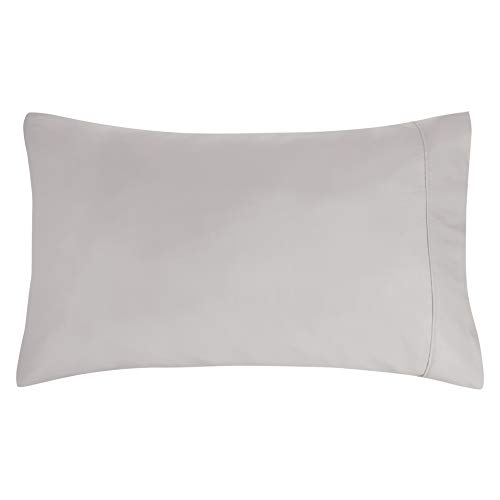 Image of Amazon Basics Lightweight Super Soft Comfortable Breathable Wrinkle Resistant Microfiber 4 Piece Bed Sheet Set with 14-Inch Deep Pockets, Queen, Light Gray, Solid
