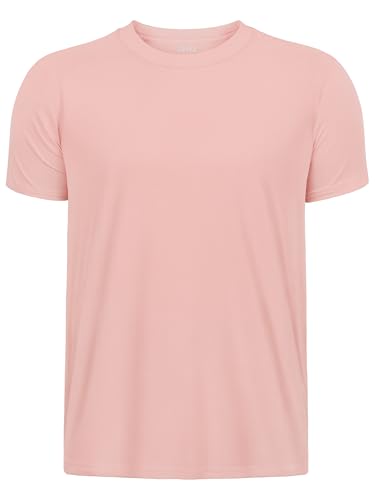Image of Boys Neon Shirts Dry Fit Athletic T Shirts UPF 50+ Performance Cooling Shirt Short Sleeve Rash Guard Kids Top for Boys Girls