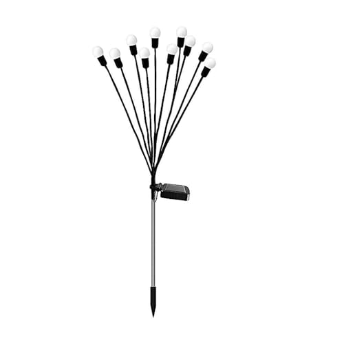 Kit 2 Iluminação De Jardim Solar Vaga Lume 8 Leds (Luz quente)