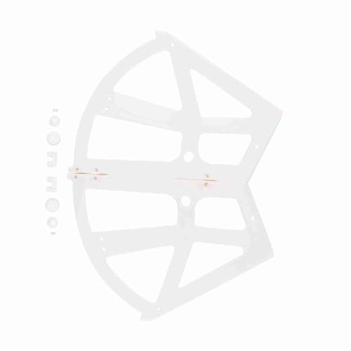Creacom プラスチックヒンジホローダブルレイヤーシューズキャビネットシェルフホルダーヒンジホームアクセサリー(黒) (白)