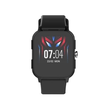 Smartwatch DCU Tecnologic Junior pour Les Enfants de 7 à 14 Ans Noir Cover