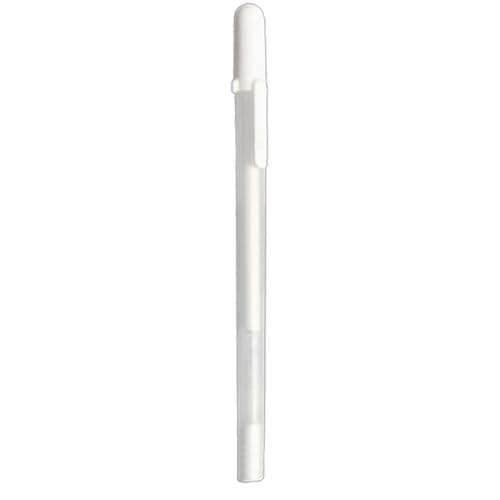 Stylo Gel Blanc Surligneur Blanc Stylo Gel Caractère Blanc Surbrillance Artiste Stylo Gel Blanc Convient Pour La Conception D'art ScolaireDurabilité et...