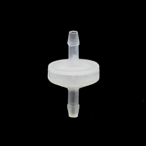 10 Pack 1/8 inch Plastic Check Valve, One Way Barb Hose Inline Non Return For Fuel, Oil, Water, Air (1/8 inch)