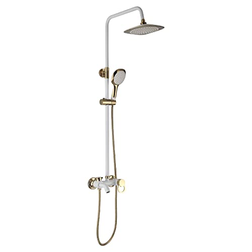 Ensemble de douche mural complet avec mitigeur de baignoire haute finition