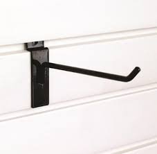 6" Black Slatwall Hooks (Box of 96)