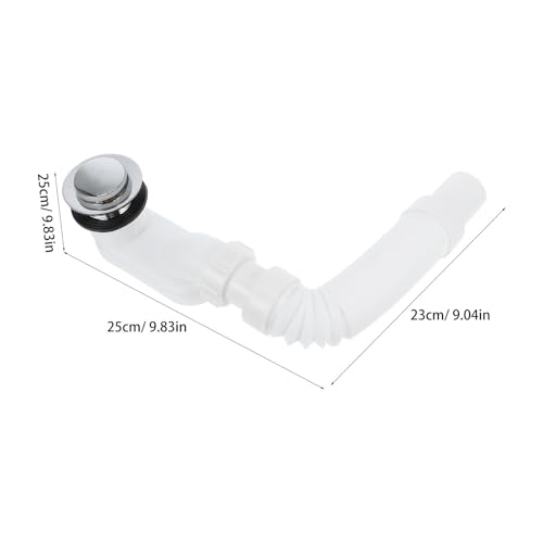 Tubo de desagüe extensible para lavabo con trampa de agua 3