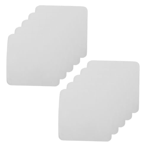 Uonlytech 10 piezas Paños de Limpieza de Joyería de Suede para Cuidado de Plata y Joyas Suave y No Abrasivo para Relojes y Accesorios Color Beige