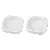 Cendrier imitation porcelaine : - surface lisse et résistante à la chaleur élevée, choix pour cendrier pour fumer