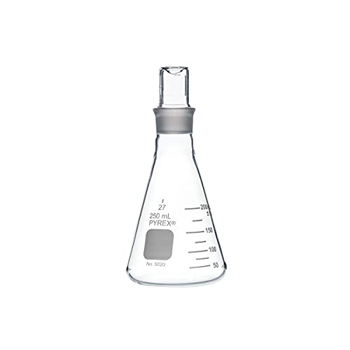 Erlenmeyer PYREX 250mL avec bouchon rodé standard de laboratoire