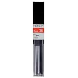 Foray® Lead Refills, 0.7 mm, HB Hardness, Tube of 12 Leads, Pack of 12 Tubes