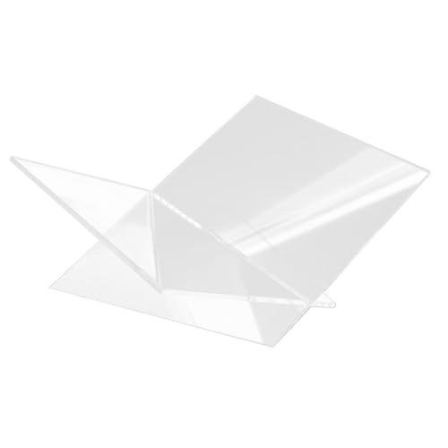 NAMOARLY Sturdy Acrylic Book Holder Open Book Display Stand for Reading Office and Home Decor