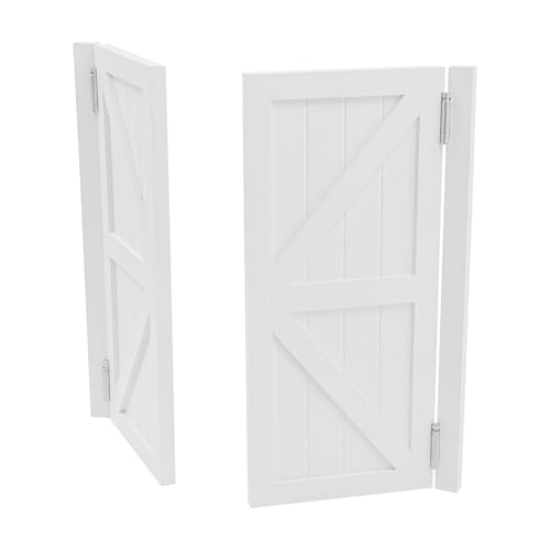 Puerta batiente de madera de pino con diseño simétrico, adecuada para entrada de cocina, salón, oficina (blanco, 90 x 90 cm)