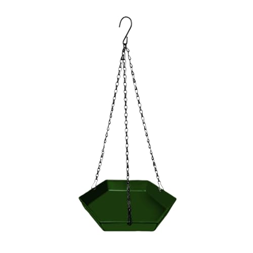 Gcljlmy Vogelbad für Baum, Hängendes Vogelhäuschen, Vogeltränke Hängend mit Metallhaken, Vogeltränke zum Hängen für Terrasse, Garten, Außenbereich (Tiefgrün) Gcljlmy Vogelbad für Baum, Hängendes Vogelhäuschen, Vogeltränke Hängend mit Metallhaken, Vogeltränke zum Hängen für Terrasse, Garten, Außenbereich (Tiefgrün)