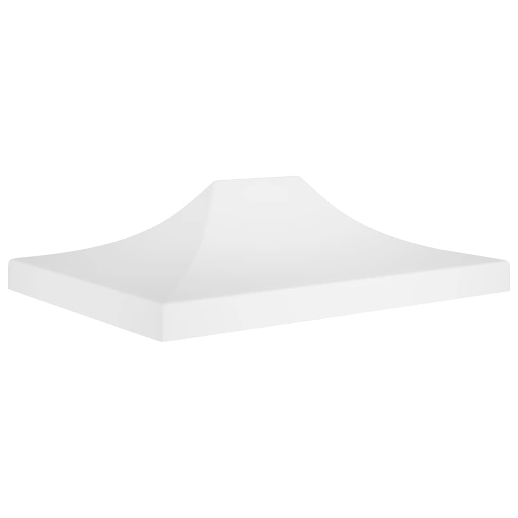 Dach namiotu imprezowego, 4,5 x 3 m, biały, 270 g/m², tkanina Oxford 600D z powłoką PCW, odporny na promieniowanie UV i wodę, zapasowy dach do pawilonu, ogrodu, na taras, ochrona i cień