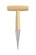 Pflanzholz aus Edelstahl mit Holzgriff, 28 cm, Pikierstab Gartengerät zum Setzen von Samen, Setzlingen & Blumenzwiebeln, Hand-Dibber für Gemüsebeet, Balkon, Hochbeet, ergonomisches Gartenwerkzeug