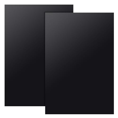 OLYCRAFT 2 Blatt Schwarze ABS-Kunststoffplatte 30x20 cm ABS-Kunststoffplatten 2 mm Dicke Hartplastikplatte Für Architekturmodelle Sandtisch Baumodell-Materialbedarf