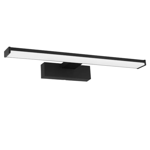 LED Matt Black Bathroom Modern Picture & Mirror Wall Light | 40cm Wide | 900 Lumens | 4000k Neutral Cool White | IP44 Rated | Suitable for Outdoor Use | 25000 Hours Use