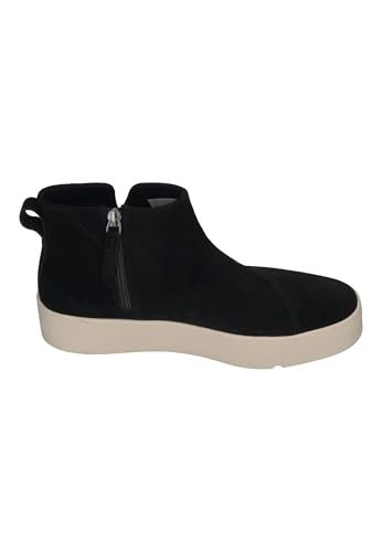 Image of TOMS Womens Verona Mid Suede Platform Zippered Sneakers Shoes Casual - Black - Size 9.5 B