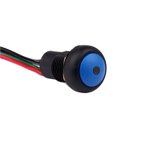 Bouton poussoir momentané 12mm pour réparer commande et voyant LED - 2