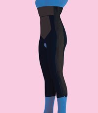 Faja compresiva debajo de la rodilla talle M