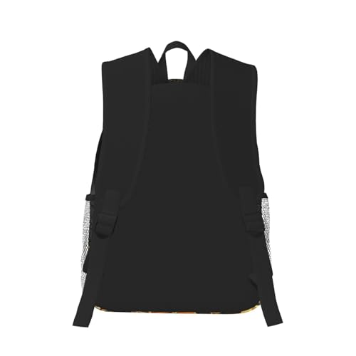 Sac à dos ordinateur avec imprimé guitare noir polyvalent taille unique - 3