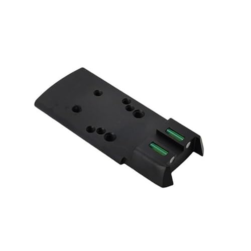 Plaque SIG P320 SP2022 éliminant le jeu des vis R/M/R-Spec avec sa mire fibre optique verte