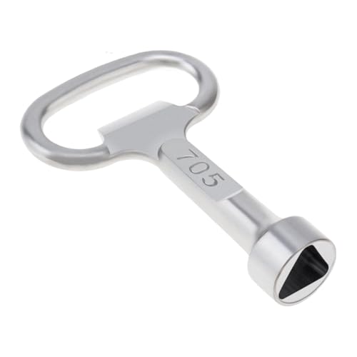 Llave Triángulo - Llave Triángulo Del Gabinete Eléctrico | Llave De Tility Para Radiadores | Herramienta Clave De Fontaneros | Llave Triángulo | Tecla Triangular De Herramientas Hidra