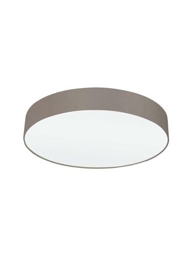 Plafonnier moderne en tissu gris tourterelle 3 lumières pour chambre enfant et salon