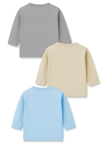Image of Kidbee Baby Front-Open Cotton Jabla /Top, Full Sleeve, Unisex, Months, Pack of 3