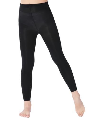 Girls Footless Tights Dance Ballet Tights Semi Opaque School Uniform Microfiber Leggings2