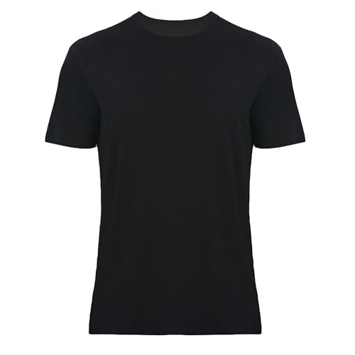 Premium T-Shirts for Men Rayon Made from Bamboo Crewneck Undershirt Tees Moisture Wicking 1 Pack
