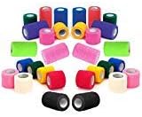 Prairie Horse Supply Vet Tape Bulk (Assorted Colors) (9 Pack) (3 Inches Wide) Vet Medical First Aid Tape Self Adhesive Adherent for…