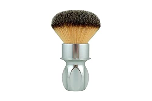 Brocha de Afeitar Sintética Plissoft Original 400 con Mango Plata RazoRock