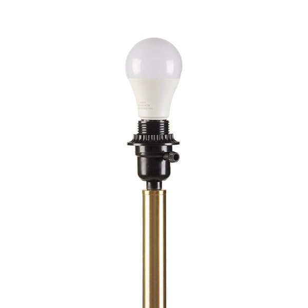 INK+IVY Modern Floor Lamp with White Scallop-Shaped Lampshade, Modern Dimmable Floor Lamp with Polished Metal Base, One Type A Bulb is Included, for Bedroom Study Room by INK+IVY - Used condition - Image 9