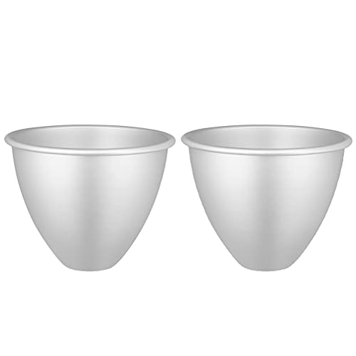 Cabilock 2pcs Doll Dress Cake Pan Aluminum Doll Dessert Cake Mold Cake Baking Mould Fondant Tin Non Stick for Cake Bread Baking (Silver)