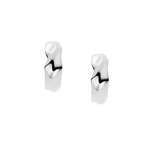 Skagen Women's Moderne Stak Silver-Tone Stainless Steel Hoop Earrings by Skagen - Image 2