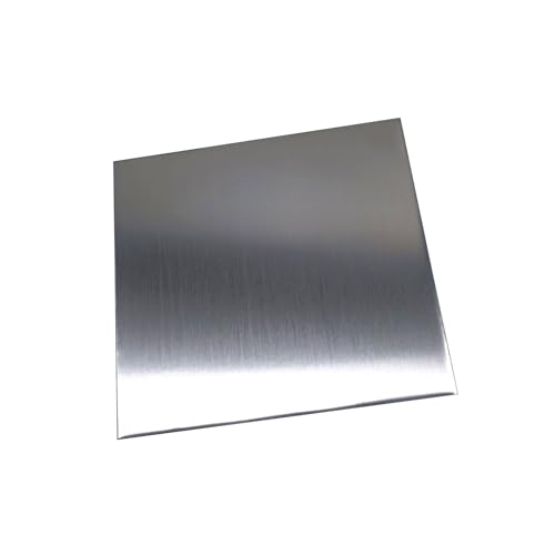 Leluo 50 x 50mm 304 Stainless Steel Square Plate Sheet Corrosion Resistance Board Toughness(2.0x50x50mm)